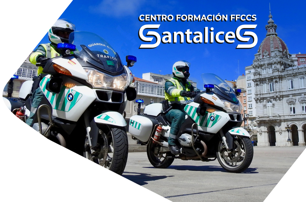Prepárate en Academia Santalices para tu servicio en la Guardia Civil Agentes de la Guardia Civil en moto: el objetivo de tus oposiciones - Academia Santalices